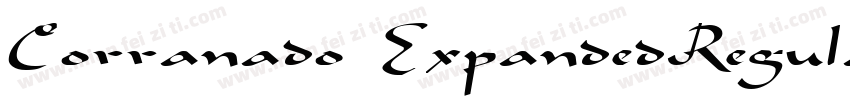Corranado ExpandedRegular字体转换